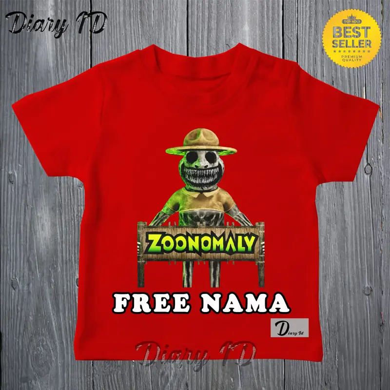 BAJU KAOS ATASAN ANAK ZOONOMALY BAHAN 100% KATUN COMBADE BISA FREE NAMA Fashion 3