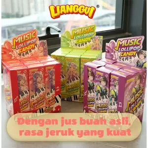 [HALAL] LIANGGUI LOLIPOP MUSIK 3 RASA - PERMEN MUSIK RASA STRAWBERRY APEL ANGGUR