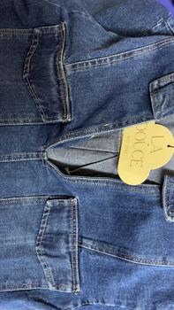 Product Review of LADOUCE - Bonnie Crop Denim Top Atasan Crop Jeans Wanita from S**y 0