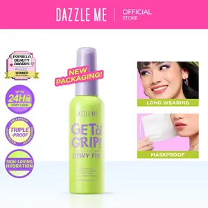 Dazzle Me Get A Grip Make Up Setting Spray 60ml Spray Wajah Menahan Makeup Melembapkan