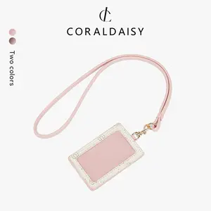 CORALDAISY Dompet ID Card Holder Tali gantungan Pemegang kartu