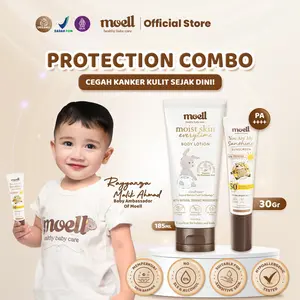 Moell Protection Combo Special Bandling – Sunscreen 30gr & Body Lotion 185gr