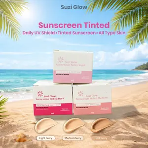 [ PROMO LIVE ] Suzi Glow Tinted Sunscreen | Sunscreen glowing mencerahkan meratakan warna kulit | Sunblock cream | anti kusam