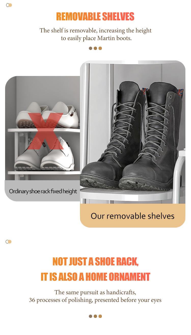 WARM LAB Rak sepatu besi sederhana dan sederhana Instalasi besar multi-lapisan sederhana