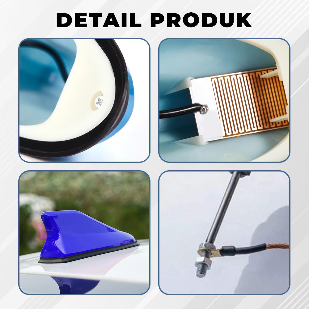 Antena Sirip Hiu Antena Mobil Universal Moder Sirip Hiu Berbagai Warna Bahan Plastik ABS Kuat Berkualitas