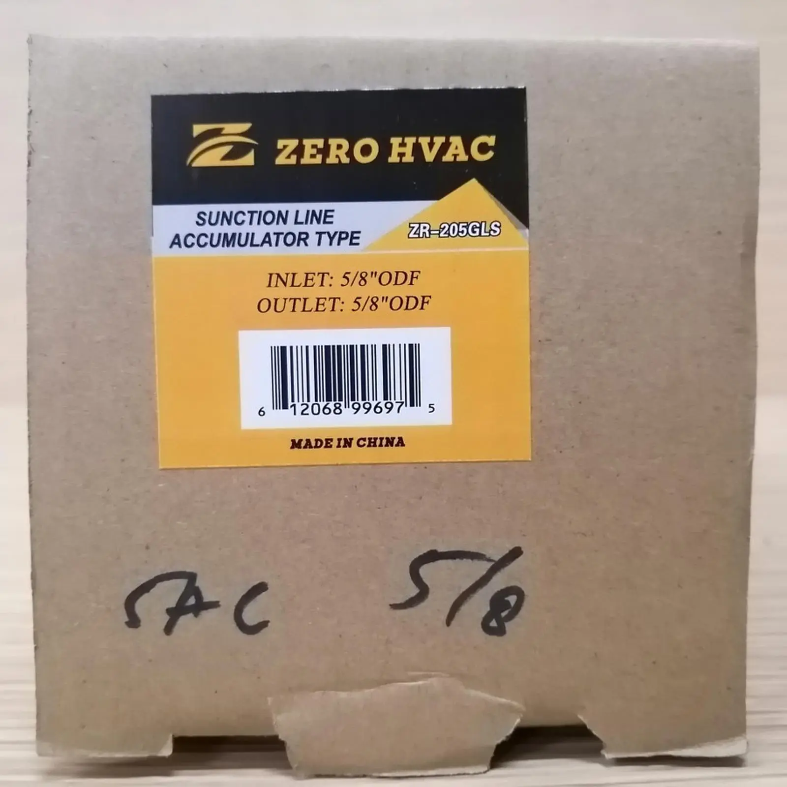 Accumulator Zero 5/8 ZR-205GLS