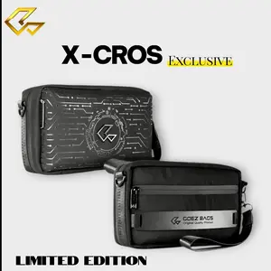 Tas Murah Berkualitas GOEZ BAG- Handbag Pria X-CROSS Exclusive Sling Bag Tas Slempang Waterproof Waist bag Clutch Bag Anti bara api