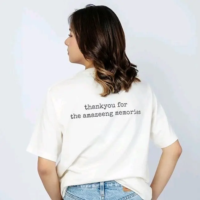 Kaos JKT48 Birthday Zee 2024 T-shirt Wanita Distro Premium- Putih 3