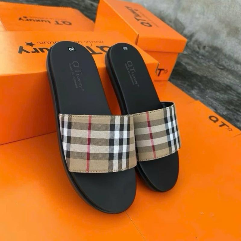 [ Khâu quai ] Dép Lê quai ngang nam GEMIS BBR màu vàng đế cao xu cứng cao 2cm thời thượng