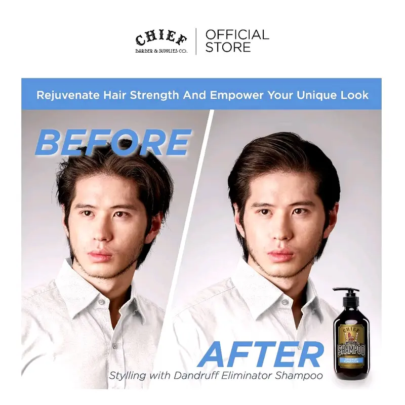 CHIEF Shampoo Dandruff Eliminator 400ml - Shampo Pria Anti Ketombe 5