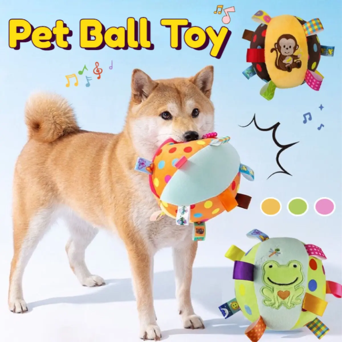 Mainan Anjing / Pet Squeaky Toy / Interactive Pet Toy / Mainan Bola Anjing / Mainan Anjing Dan Kucing / Mainan interaktif / Mainan Pembuat Suara Mewah Untuk Anjing