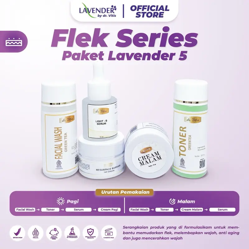 Paket Flek Series | Paket Flek | Skincare Flek | Flek | Lavender | Lavender Skincare 3