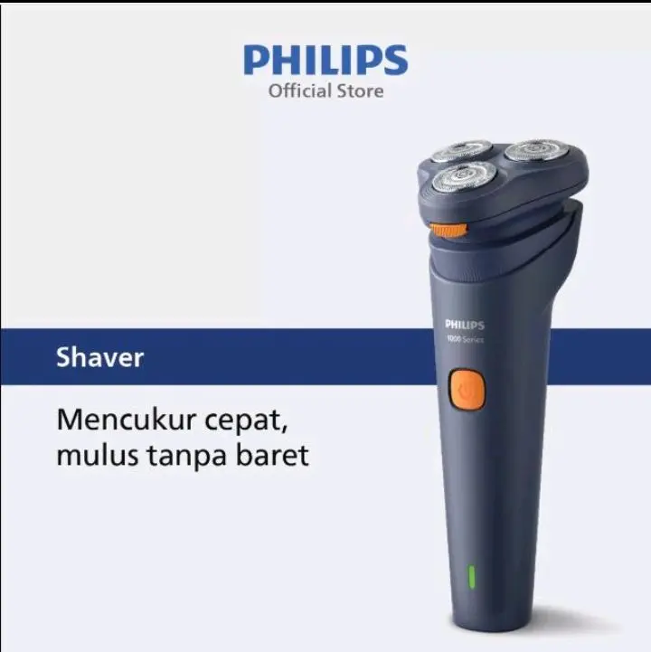 Philips S1880 Alat Cukur Listrik Kumis Dan Jenggot Shaver Pria S 1880 / 00 - Rechargeable - Hitam - Garansi