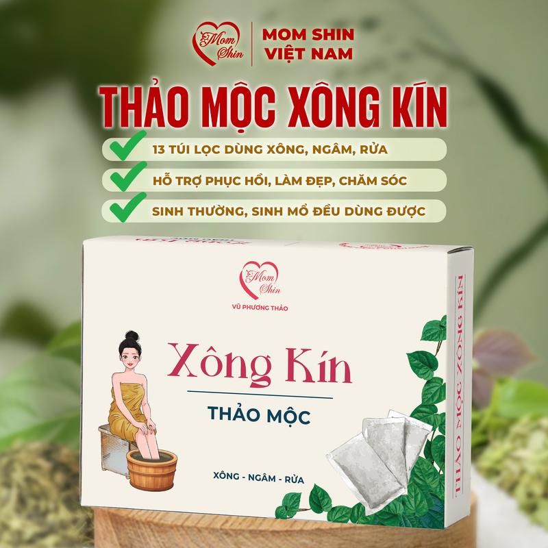  Thảo Mộc Xông Kín MOM SHIN  13 Túi Lọc Lớn  | Túi Lọc Dùng Để Xông Ngâm Rửa Vùng Kín Vũ Phương Thảo MomShin Shop Mẹ Thảo Hỗ Trợ Xông Kín Cho Chị Em Phụ Nữ Women 