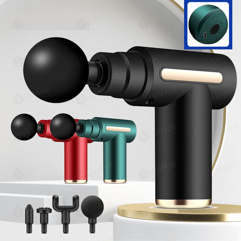 Alat pijat Elektrik/massage gun/alat pijat/electric/Alat Terapi otot Alat Relaksasi otot Fasia Muscle Massager Gun Pijat Serbaguna Pengecil 8