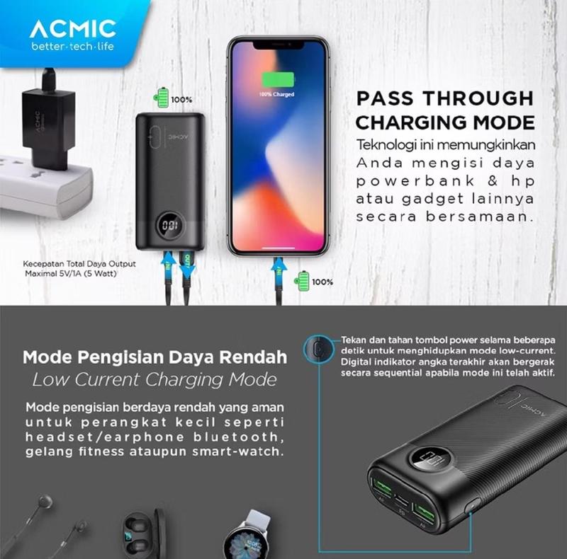 ACMIC DIGIMAX 10000mAh Powerbank Mini 22.5W Fast Charging Type C 2