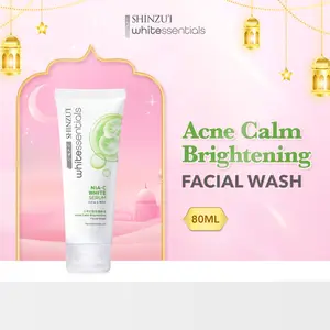 Shinzui WHITEssentials Acne Calm Brightening Facial Wash CICA 20ml dan 80ml | Sabun Cuci Muka Mencerahkan dengan Niacinamide for Oily skin