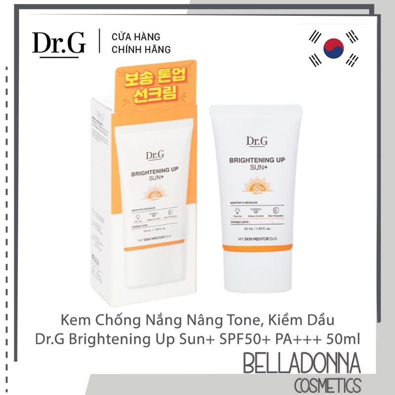 Kem Chống Nắng Nâng Tone, Kiềm Dầu Dr.G Brightening Up Sun+ SPF50+ PA+++…