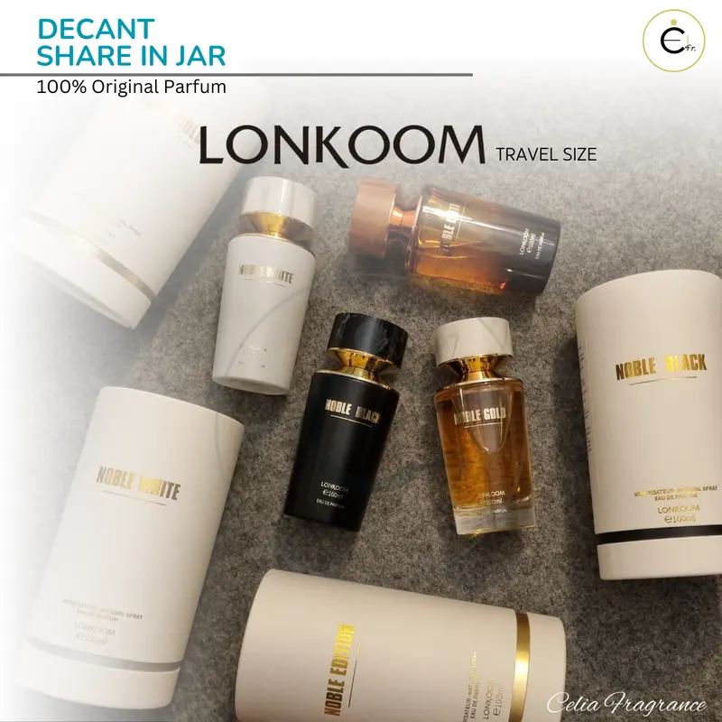 LONKOOM NOBLE Decant (Share in Jar) – Travel Size LONKOOM NOBLE LONKOOM Noble White Noble Black Noble Gold Noble Edition DECANT LONKOOM Noble White Noble Black Noble Gold Noble Edition 3