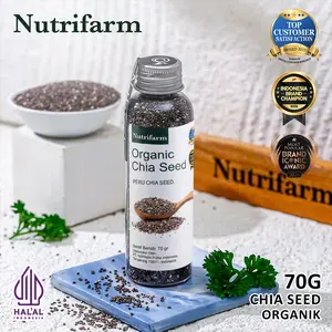 NUTRIFARM CHIA SEED 70GRAM CHIA SEED NATURAL ORGANIK