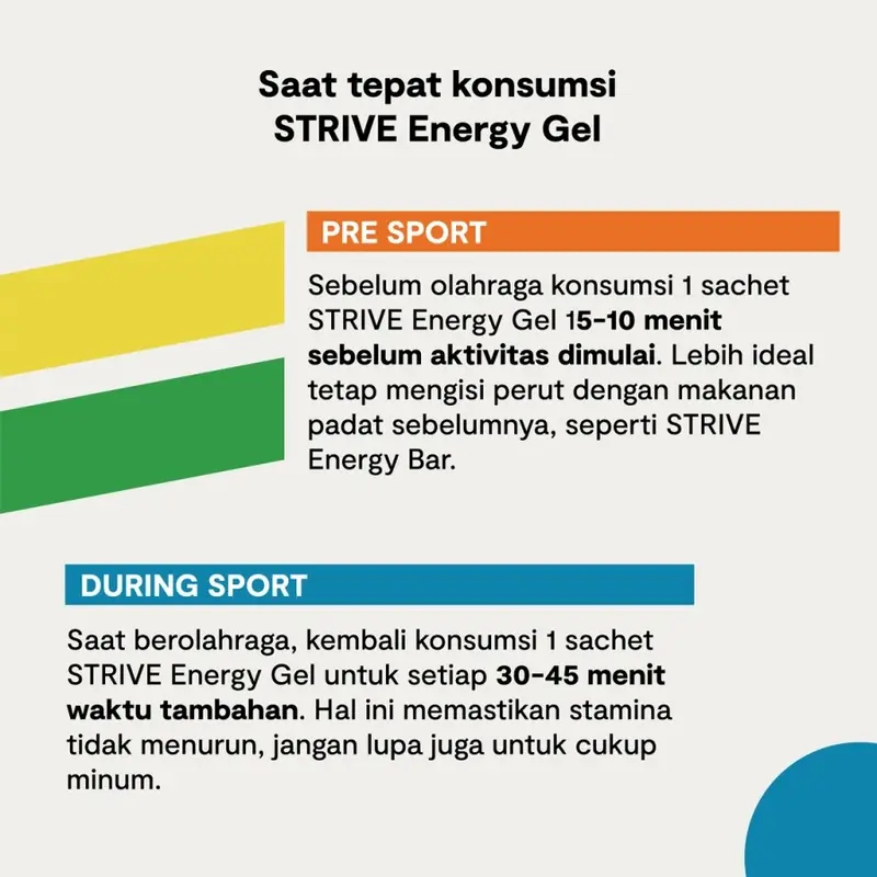 Spesial STRIVE ENERGY GEL Bundle Edition Hemat Supplemen tenaga lari sepeda triathlon 4