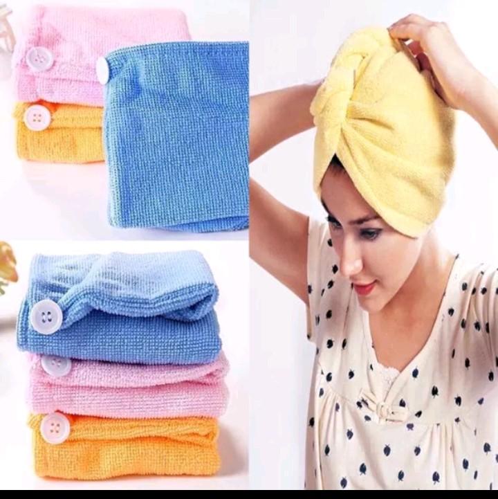handuk keramas microfiber berkancing 2