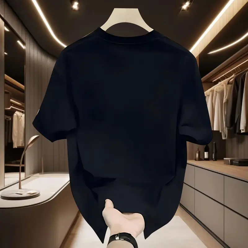 B101 Áo thun nữ cổ tròn tay ngắn, chất vải lụa sữa mềm mại, đa năng, thoải mái, unisex 7