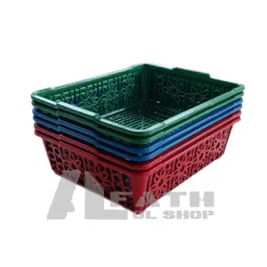 6 Pcs Keranjang Makanan Ringan Serbaguna / Keranjang Sayur Buah Kotak / Tempat Surat Plastik No 1 Paling Murah / Tempat Roti