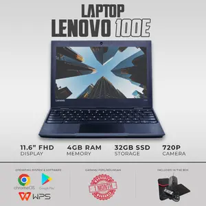 [Pre-Owned] Laptop Lenovo 100E RAM 4GB Internal 32GBChrome OS Bekas - LUAR JAWA
