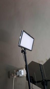 Product Review of 360° Led Lampu Stand 8 Inci Video Light Fill Light Tripod Lighting Phone Holder Set Bracket 360° Lampu Fotografi Shooting Konten Kreator Masak Make up Tempat Telepon Seluler Overhead Pro from m**i 0