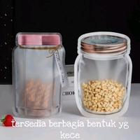 Gambar ZIPLOCK BAG 3D TOPLES JAR MEWAH ZIPPER COOKIES SNACK KACANG LUCU - Zp-J35 dari nanabakehouse Kota Administrasi Jakarta Utara 1 Tokopedia