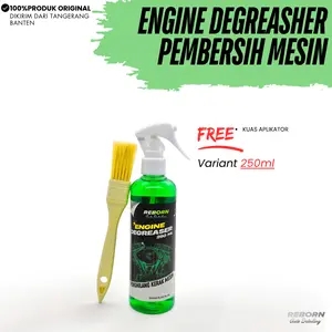 Reborn Auto Detailing Engine Degreaser Spray 250 ML Pembersih Kerak Motor & Mesin Kendaraan Formula Terbaru Aman & Bersertifikat Resmi Free Kuas Aplikator - Car