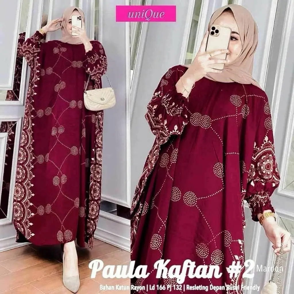 GROSIR KAFTAN RIYANA | KAFTAN SUPER JUMBOLD 140cm | DASTER LOWO TERMURAH