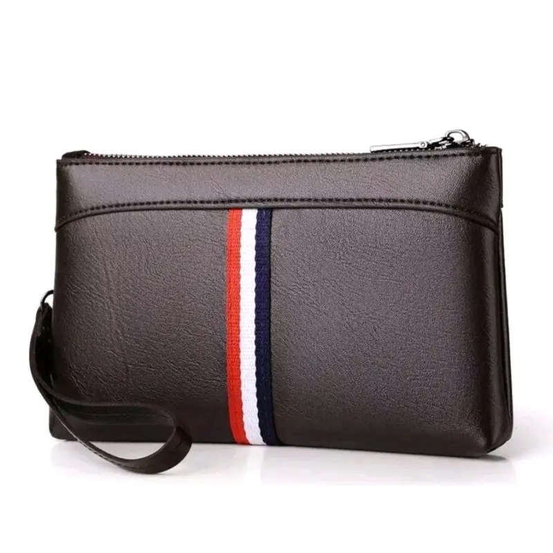 Handbag Clutch Kulit PU-Dompet Genggam Tangan Pria Wanita Model Monza Lotus 6