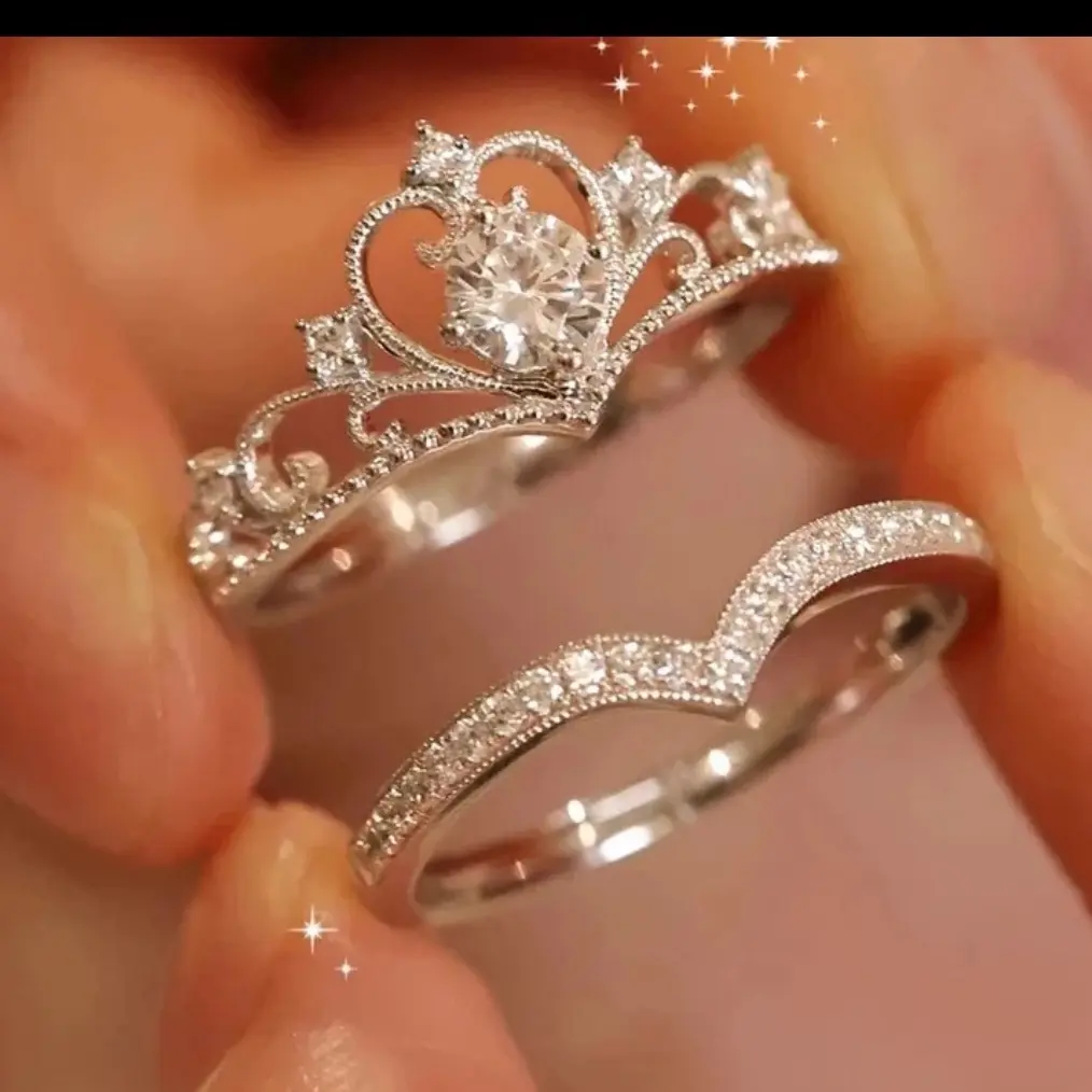 Cincin Silver Model Aurel 2 layer Model terbaru