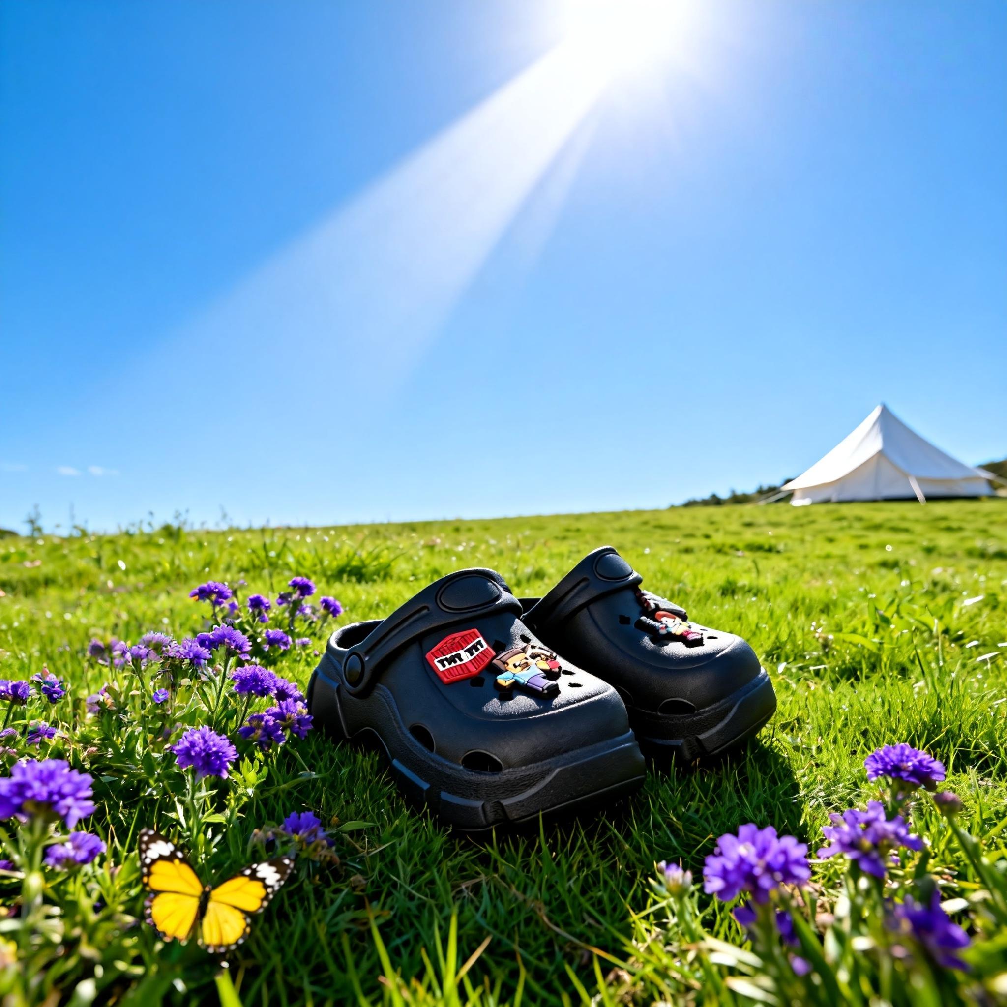 Sepatu Sandal Anak Laki-Laki Motif Terbaru Tung Tung Sahur Minecraft-MC Lucu Desain Unik dan Menarik untuk Anak Laki-Laki