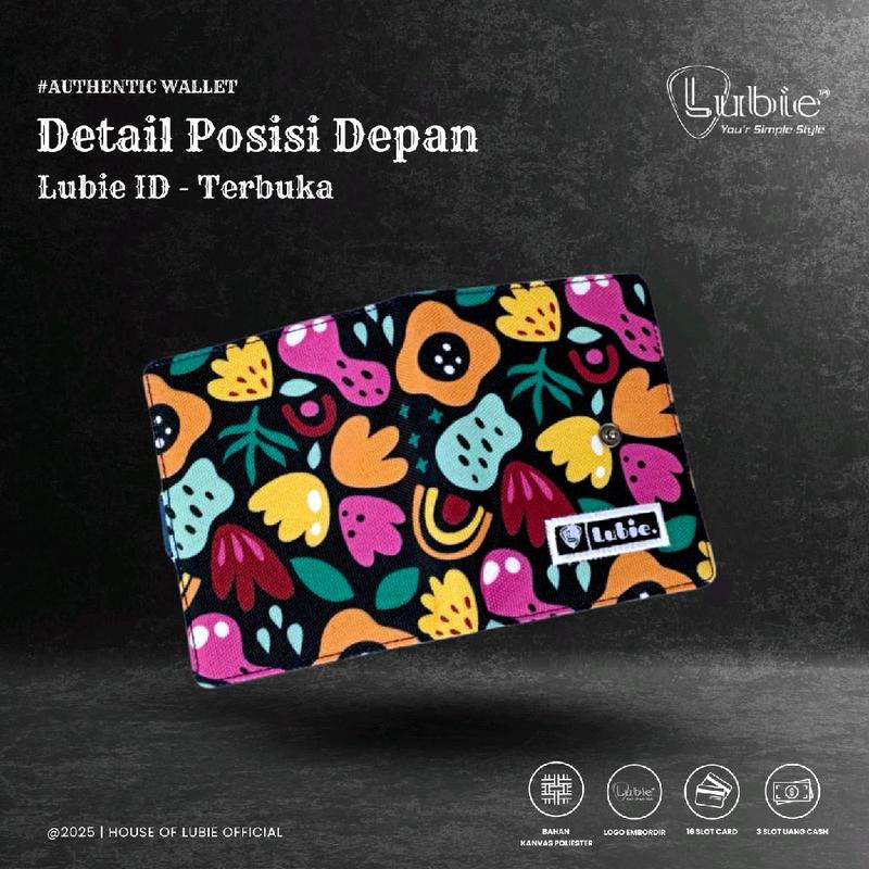 LUBIE Dompet Cewek dompet kanvas bahan premium |  Dompet Kartu Viral | Glory Wanita 2