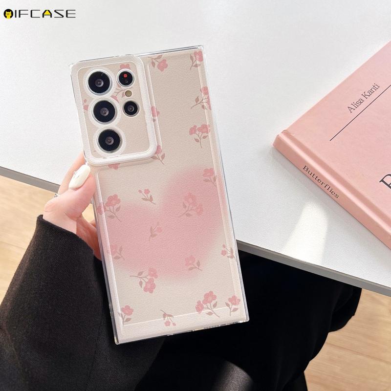 Product Introduction of For Vivo V29 V27 V25 V23 Pro V21 V21e 4G 5G V29e V27e V23e V21s Phone Case Pink Gradient Love Loving Heart Flower Floral Rose Tulip White Cute Soft Silicone Casing Cases Case Cover 15