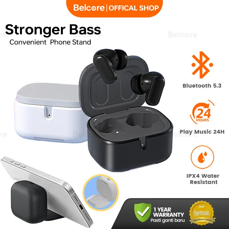 New launch)Belcore True Wireless Earbuds Clear Calls powerful