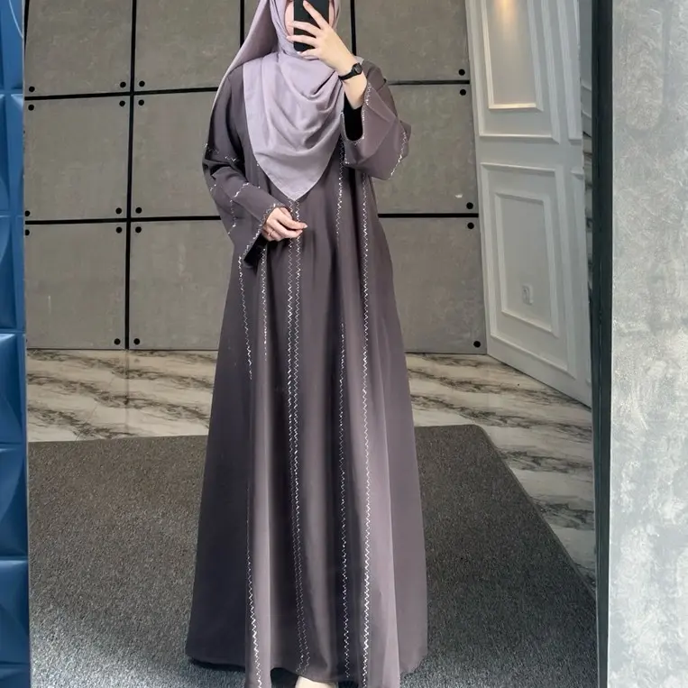 DFM - Safiya Abaya (Exclusif) Dress Series Tanpa Hijab Bahan Sabrina Anti UV Abaya Gamis By DFM
