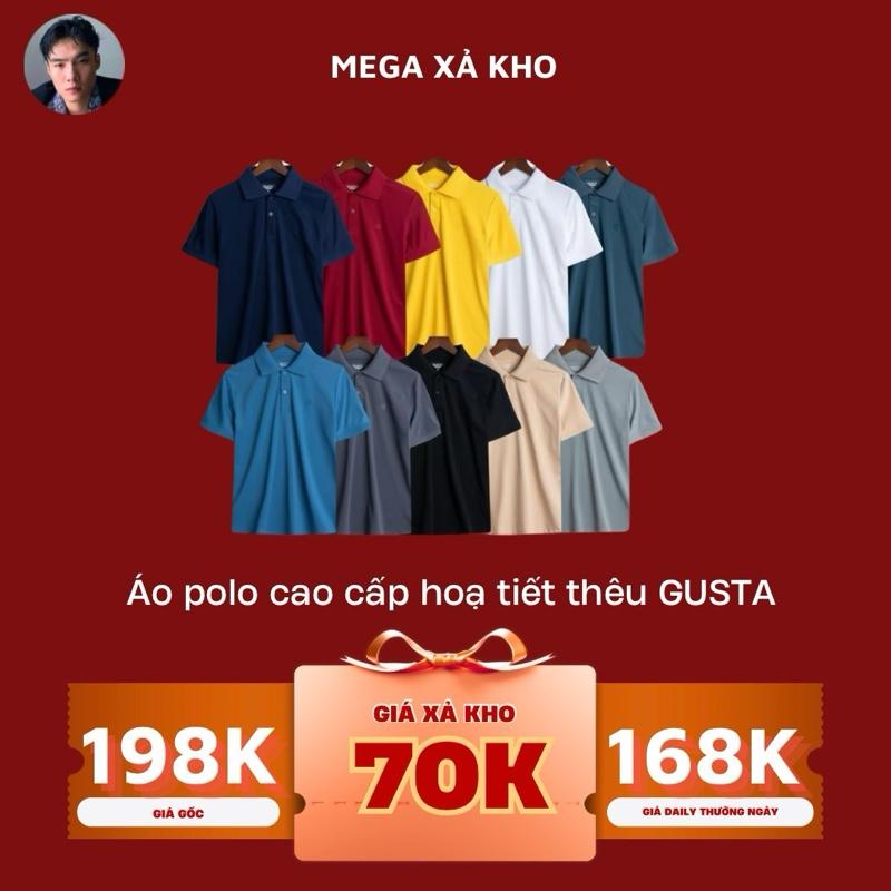 GUSTA - PL13 - Áo polo cao cấp GUSTA Chất Liệu Coolmax co dãn tốt thoáng mát không nhăn không xù