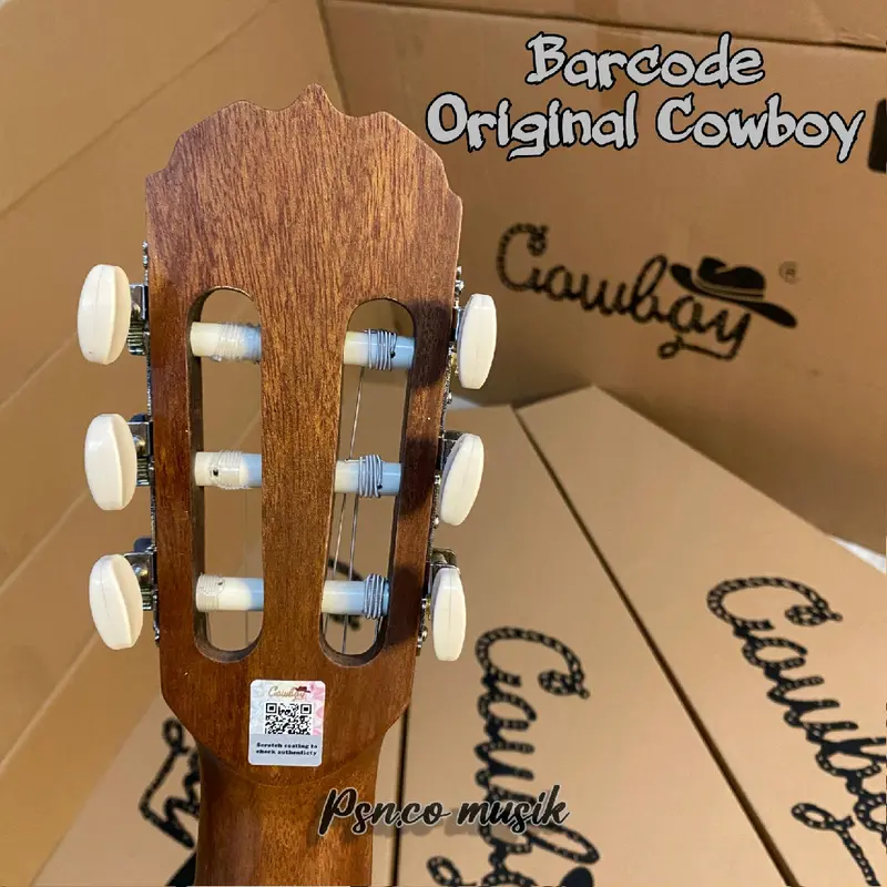 COWBOY ORIGINAL Gitar Akustik Klasik CGC 100 NA NS Free Packing Kayu 3