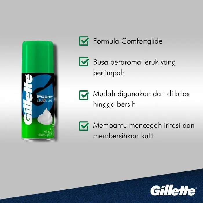 Gillette Pisau Cukur Mach 3 Fresh dan Gillette Shaving Foam Lemon Lime 175gr 4
