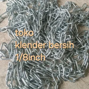 rantai besi diameter tebal 4mm 1mtr rp..