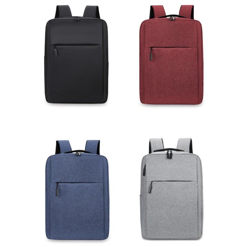 Chất lượng cao Vải Oxford Ba lô đa năng 15.6 inch Đen xám xanh lam đỏ Ba lô học sinh Có thể giặt Ba lô công sở Unisex