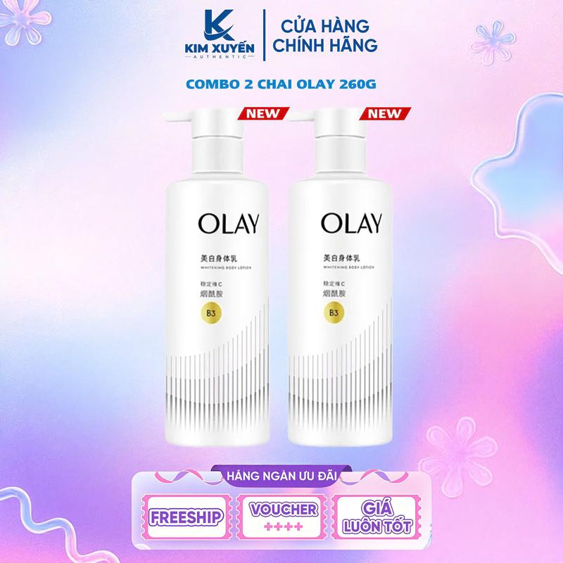 (COMBO 2 CHAI) Dưỡng thể Olay B3 Vitamin C Whitening 260G - BODY LOTION