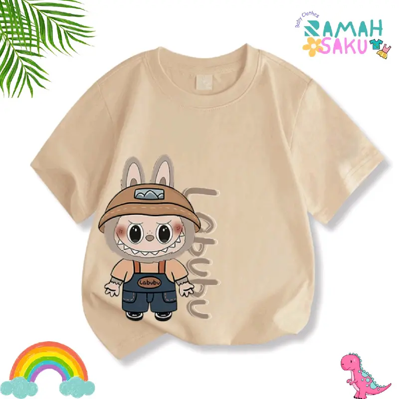 Kaos Anak Motif Labu Labu untuk Usia 3-8 Tahun Laki-Laki Perempuan Fashion Pakaian 0