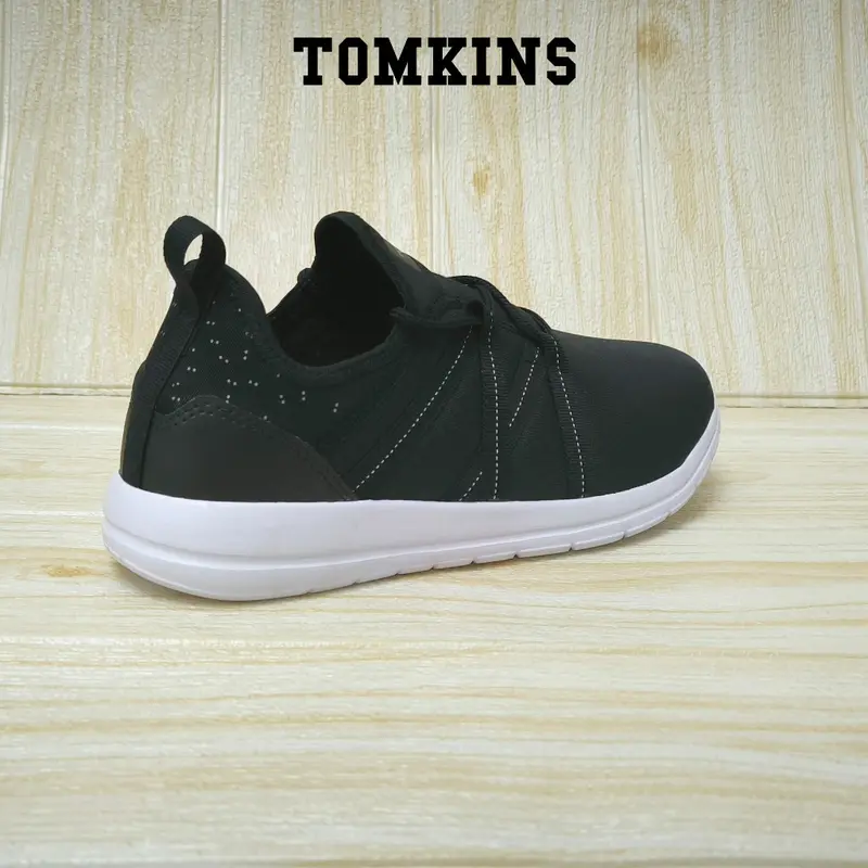 TOMKINS Arcadian Alpha - Black White Sepatu Sekolah Wanita 4