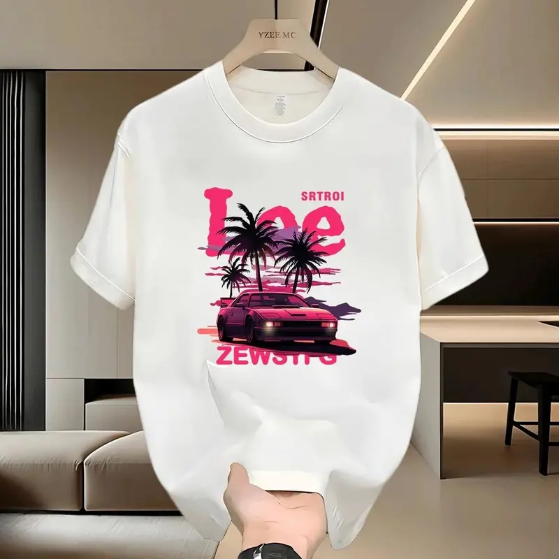 Kaos Tren Cetak Fashion Pria dan Wanita Muda 2025 - Bahan Nyaman - Toko Fashion 6