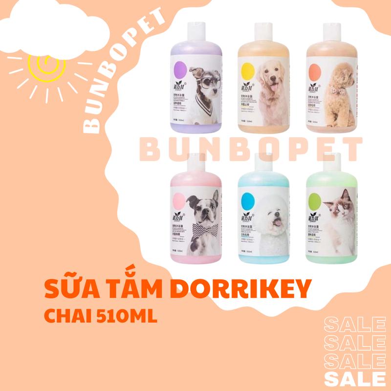 Sữa Tắm DORRIKEY Cho Thú Cưng Chai 510ml - Sữa Tắm Hỗ Trợ Nấm Ve Rận Dưỡng Da & Lông